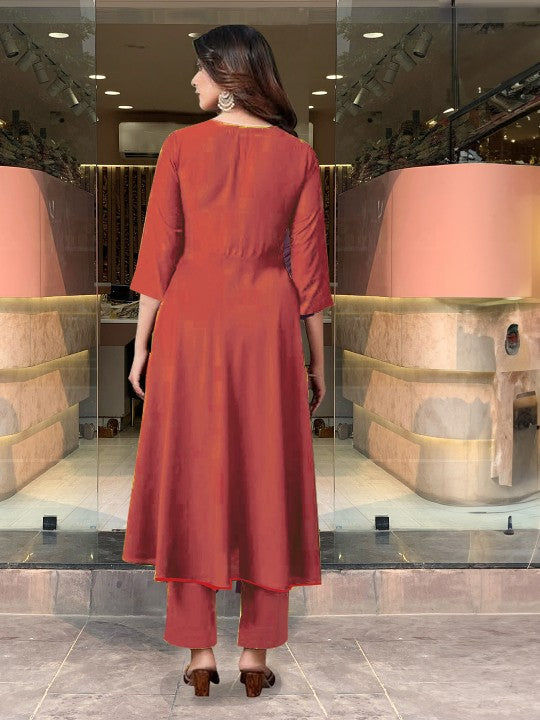 Women Regular Kurta with Trousers & With Dupatta