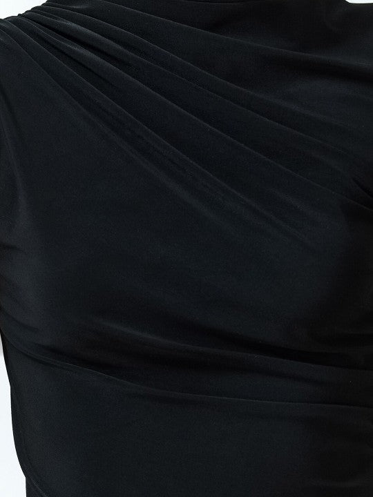 High Neck Sleeveless Regular Top