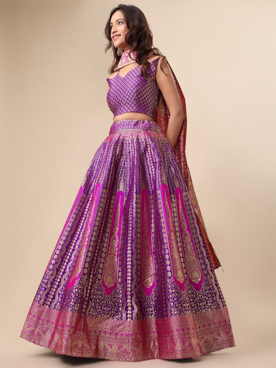 Ready to Wear Lehenga & Unstitched Blouse With Dupatta