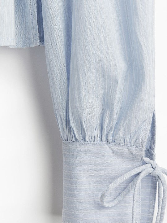 Women Tie-Detail Cotton Top