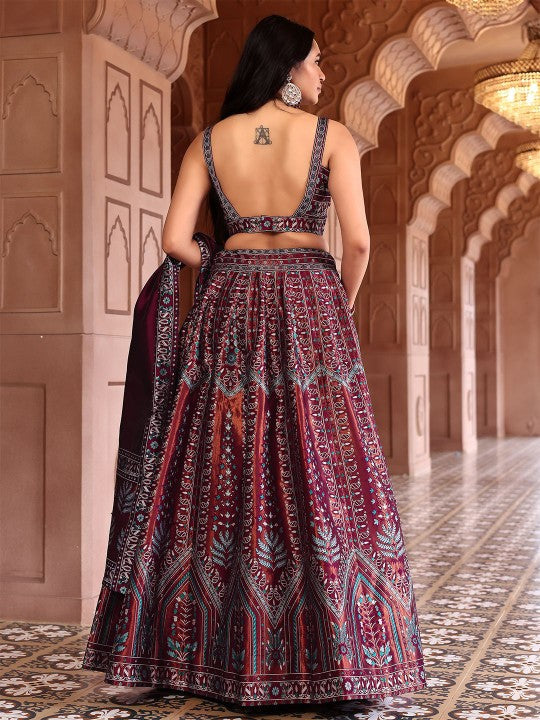 Ready to Wear Lehenga & Unstitched Blouse With Dupatta