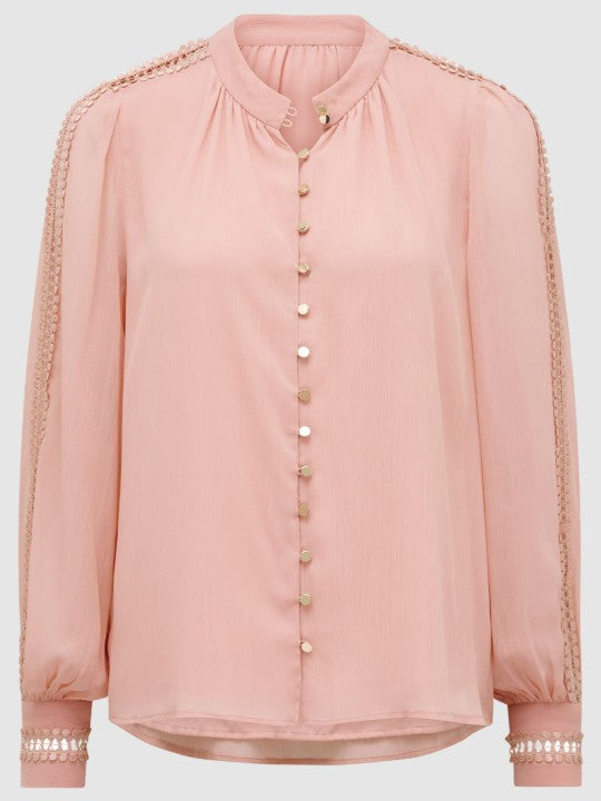 Women Bishop Sleeves Blouson Top