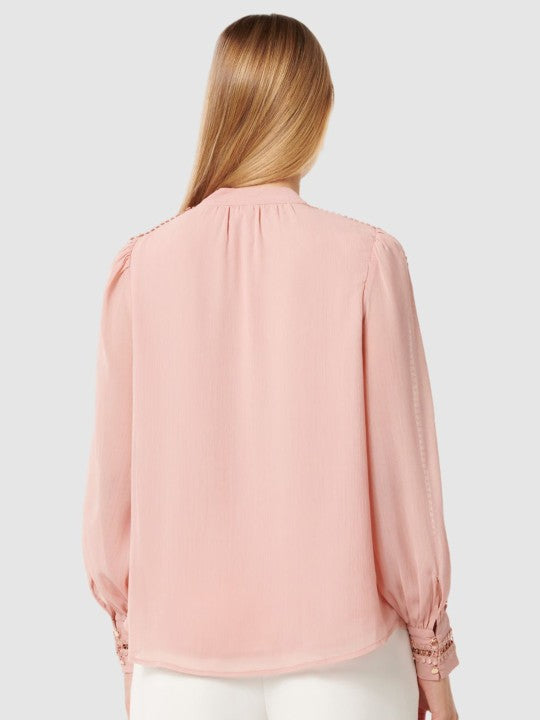 Women Bishop Sleeves Blouson Top
