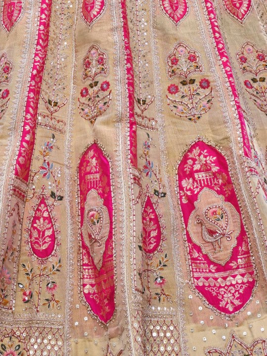 Embellished Sequinned Semi-Stitched Lehenga & Unstitched Blouse With Dupatta