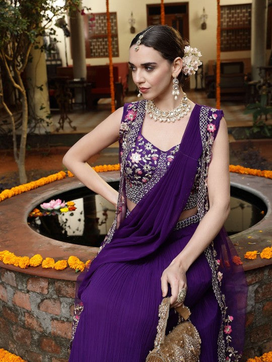 Embroidered Beads and Stones Ready to Wear Lehenga & Blouse With Dupatta