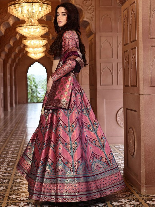 Ready to Wear Lehenga & Unstitched Blouse With Dupatta