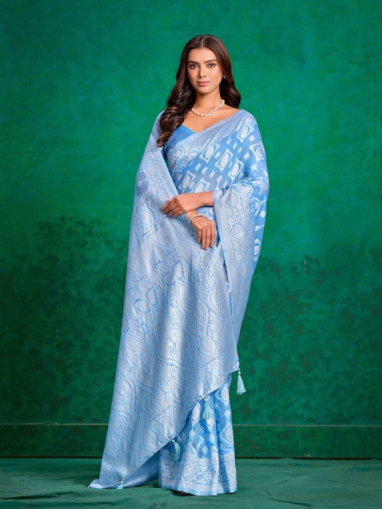 Zari Woven Design Chanderi Silk Saree