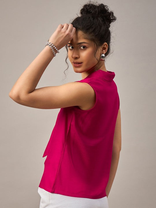 Front Tie Sleeveless Top
