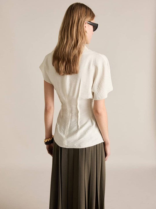Extended Sleeves Draped Top
