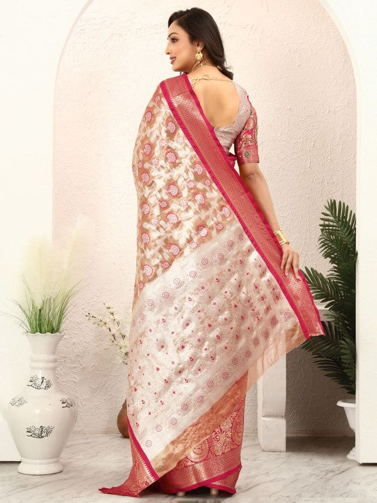Woven Design Zari Tissue Kanjeevaram Saree