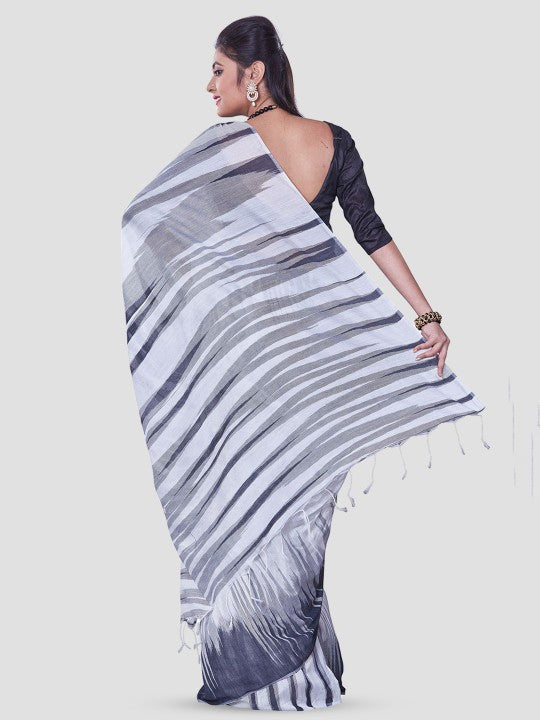 Printed Handloom Ikat Saree