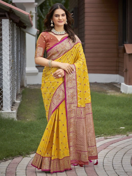 Woven Design Zari Pure Silk Banarasi Saree